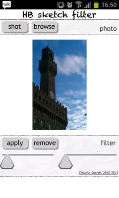 HB sketch filter android App screenshot 1